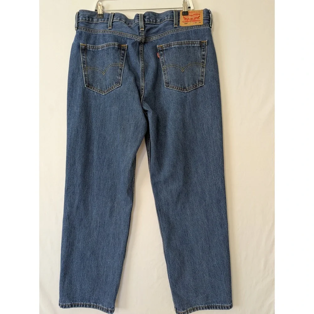 Levi Strauss 550 Mens Jeans Size‎ 40 Relaxed Fit Blue Denim Classic 100% Cotton